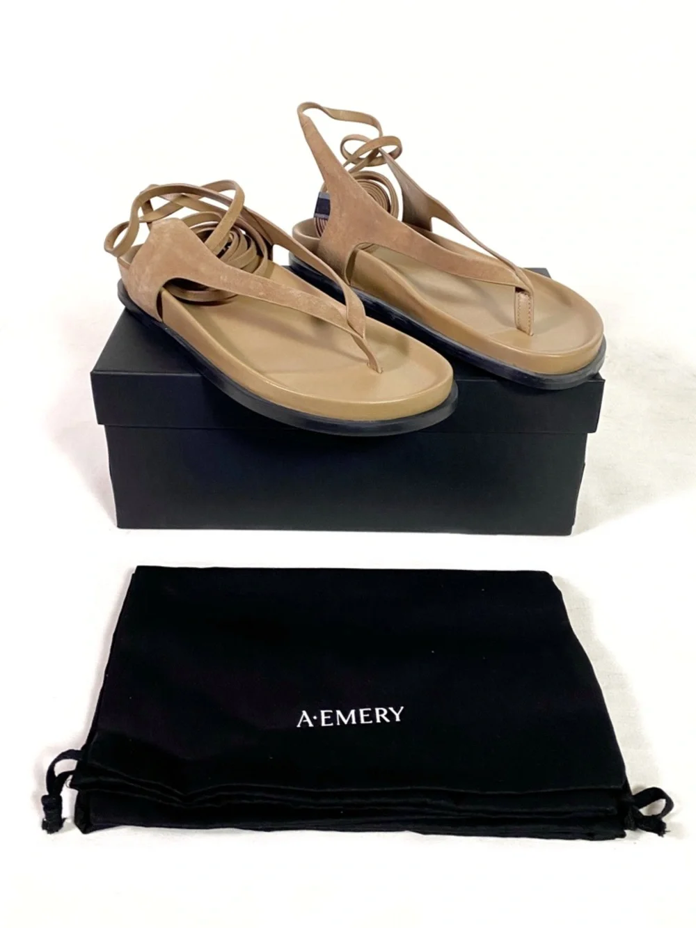 A.EMERY Shel Suede Sandals - Picture 3 of 9